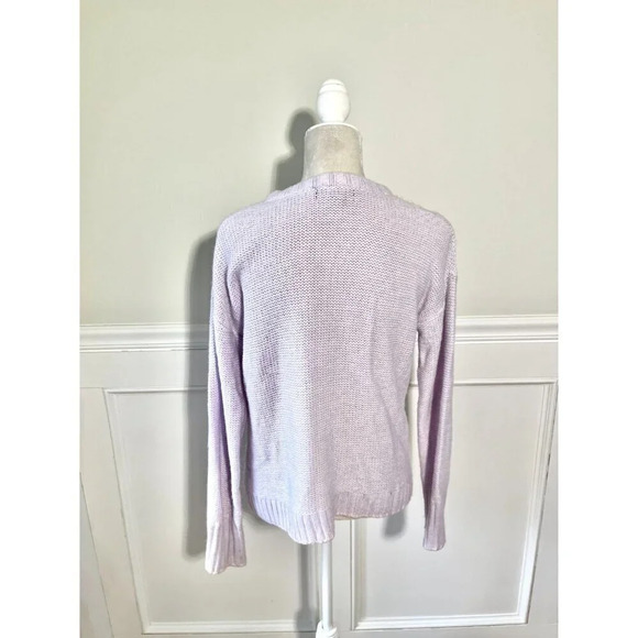 Banana Republic Lavender Cable Sweater S - Picture 4 of 5